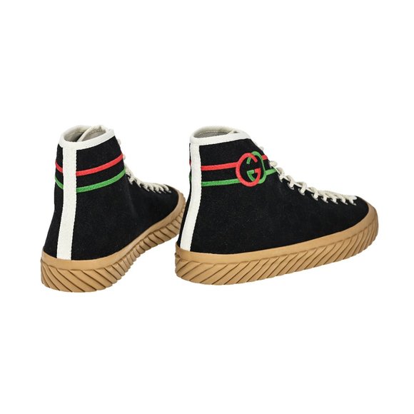 Gucci Men's GG Interlocking on Original GG Canvas High Top Sneakers - Picture 4 of 9